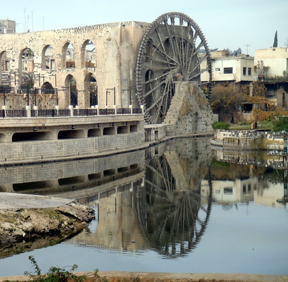 Noria water wheel, Hama, Syria